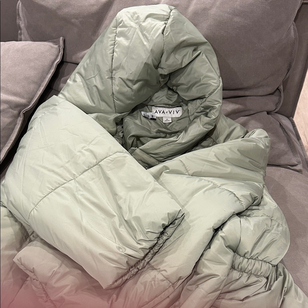 Ava & Viv Sage Puffer Coat